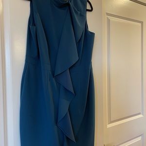 Teal blue sleeveless sheath dress from Adrianna Papell.   Size 16W.